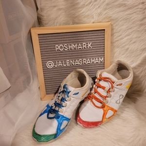 Infinity rival cheerleader shoes blue orange 8